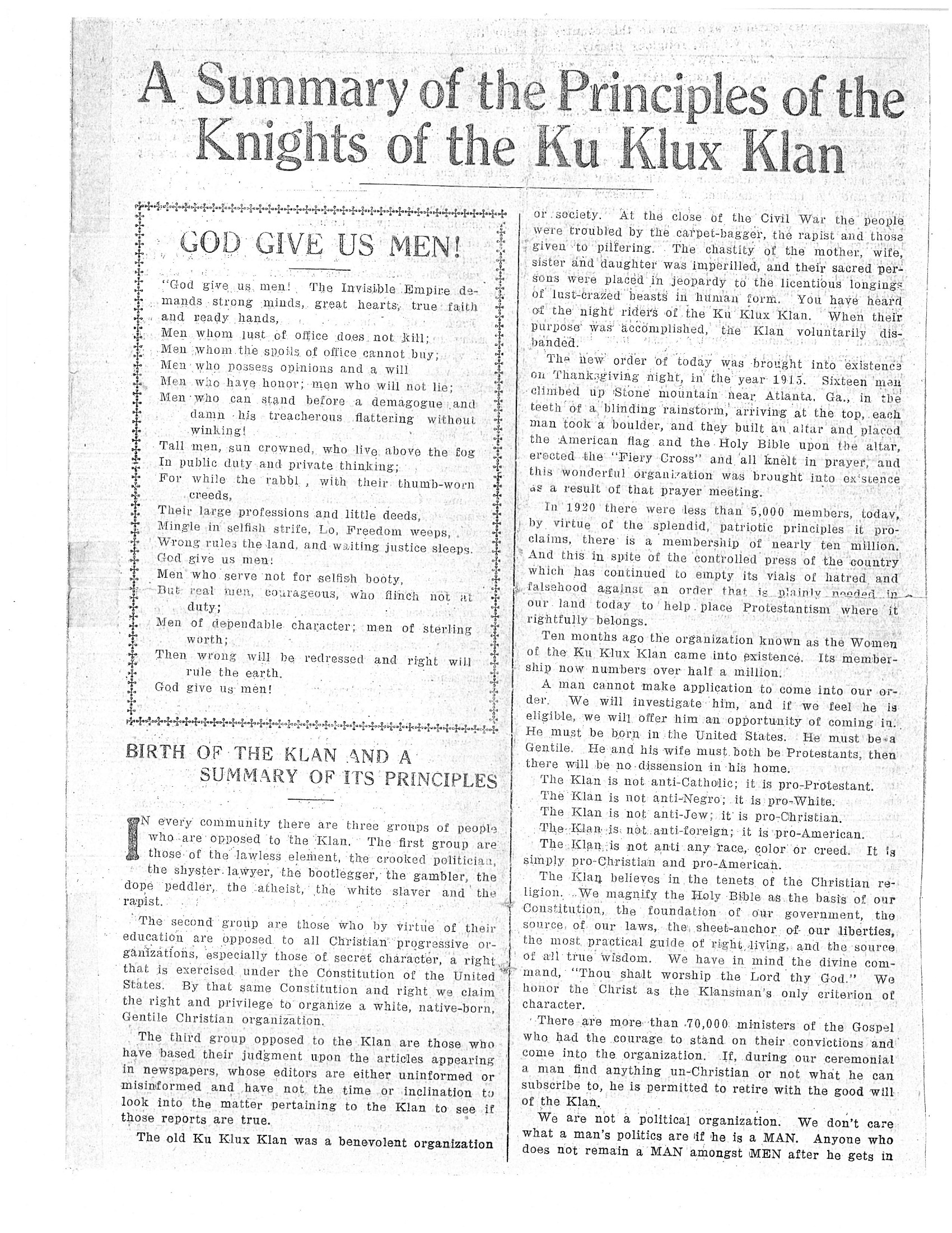 Реферат: The Kkk Essay Research Paper The KKK