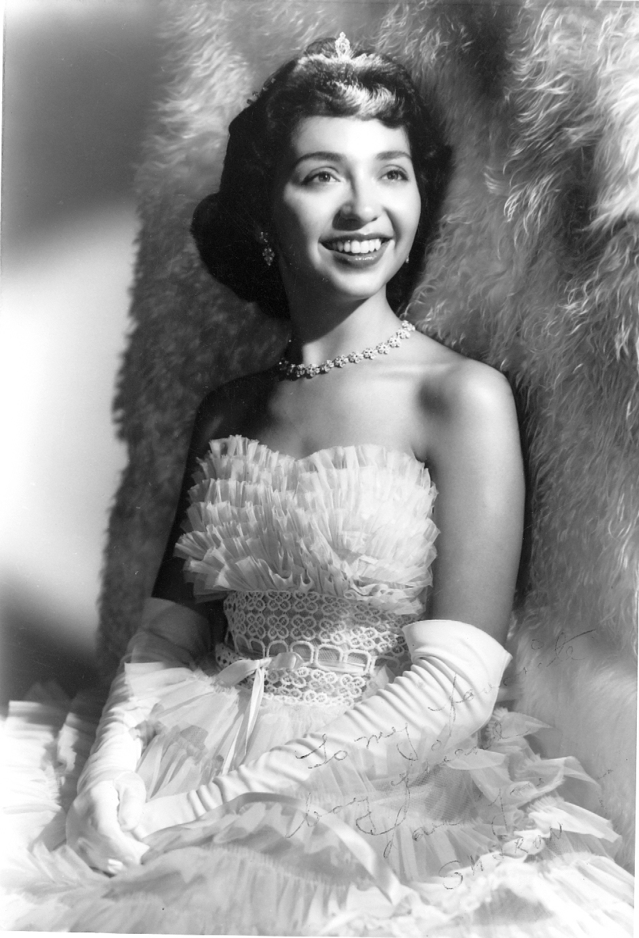 Sharon Martinez (Stetson) as "Miss Princess" of the City of Lafayette, 1958  | Boulder County Latino History Project